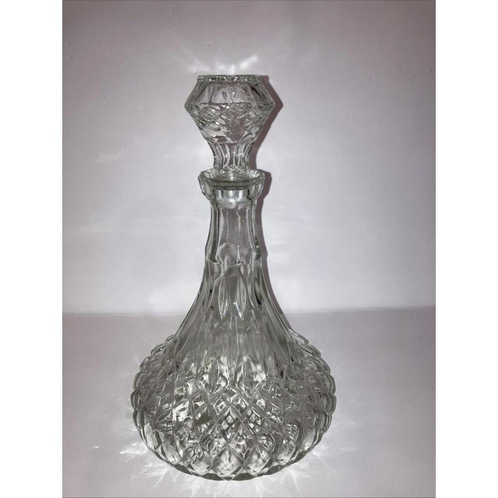 Vintage John Paul Jones Captain's Decanter Bar Libbey 33 oz. With Glass Stopper